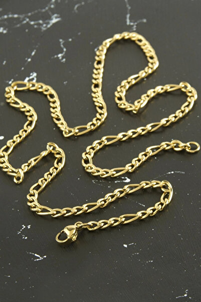 SORA GROUP Oval Chain Steel Necklace 55 cm