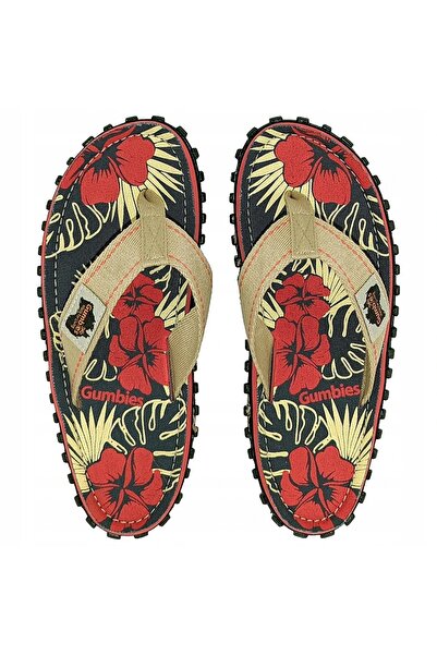 GUMBIES Șlapi din pânză Japaneseki Islander - denim hibiscus 42