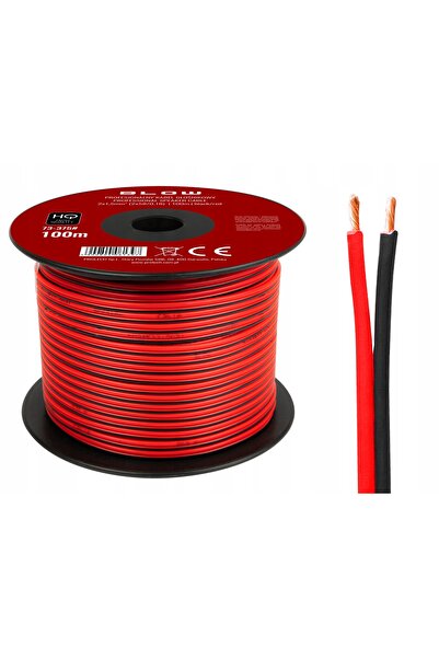 Blow Cablu profesional pentru difuzoare, cu LED-uri, pe rolă, 2x1,5mm, 100m, HQ