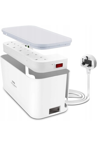 Haba Adaptor prelungitor pentru camping, pentru priză CEE, ștecher englezesc,...