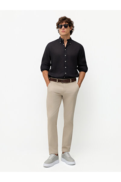 Karaca Taş Rengi Pamuklu Modern Fit Casual Pantolon