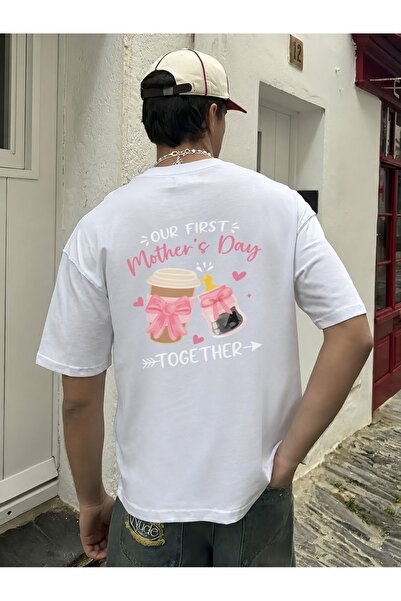 Generic Brand First Mother's Day Coffee & Baby Bottle,men's graphic T-shirt,1...