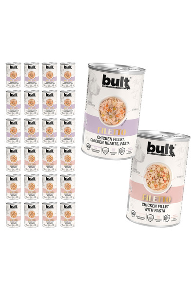 Bult Fileuri de carne hrană umedă pentru câini Arome asortate Conservă 24x400g