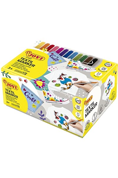 Jovi Markere textile JoviDecor, pachet economic, 48 buc, culori asortate