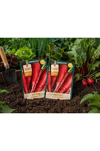 gardenline Set 2 plicuri semințe de ridiche Ostergruß Rosa