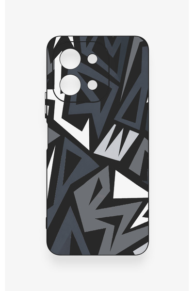 Vip Case Vivo Y28 Compatible Geometric Block Pattern Silicone Case