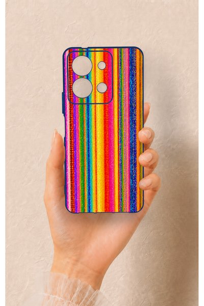 Vip Case Vivo Y36 Compatible Colorful Patterned Silicone Case