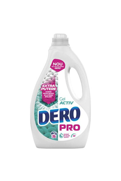 Dero Detergent Lichid - PRO Gel Activ, 36 spalari, 1800 ml