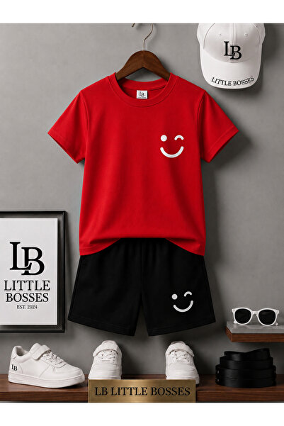LB little bosses Summer Shorts T-Shirt Unisex (Smiling Face)