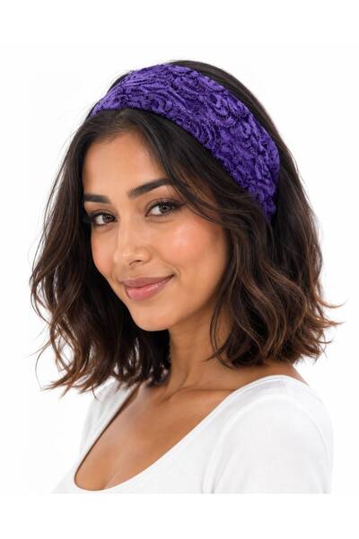 Betay Studio Betay Lastikli Kumaş Saç Bandı - Geniş Bandana Toka