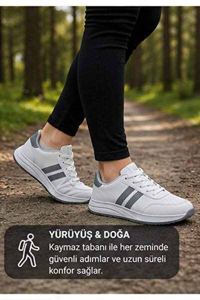 FLY STEP Unisex Spor Ayakkabı Günlük Koşu Yürüyüş Sneaker Hafif Rahat Erkek Kadın Ayakkabı