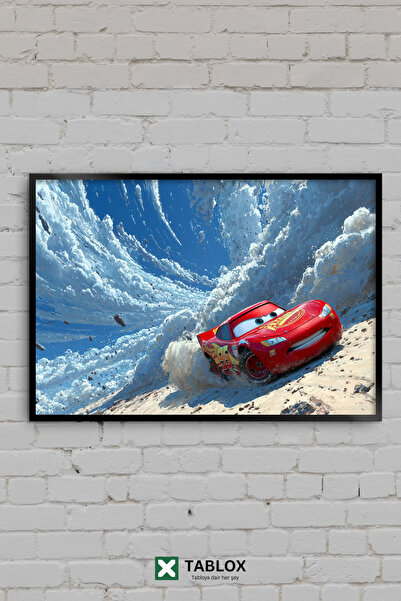 TABLOX Mașini Fulger McQueen Mașini de curse din desene animate Tablou decora...