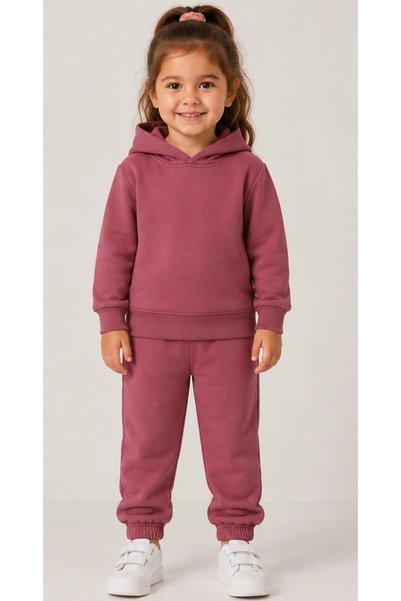 Melodikids Girl's Seasonal Hooded Top and Bottom Tracksuit Set 2-6 Years
