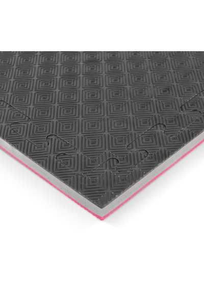 Amila Δάπεδο Προστασίας EVA Διαμάντι 100x100 2,5cm Κόκκινο-Γκρι-Μαύρο