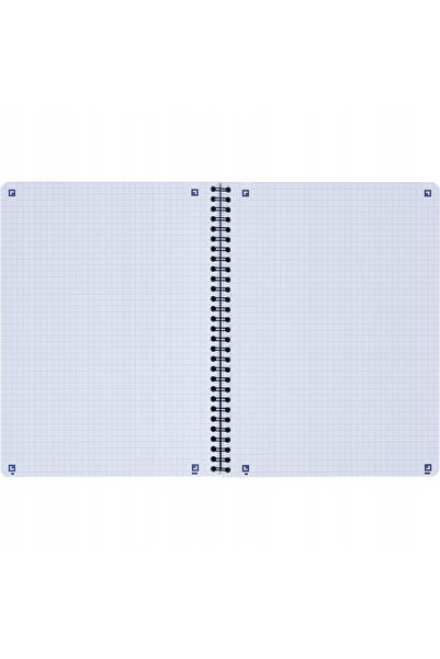 Oxford Caiet A4 80 de foi cu grilă negru ESSE NOTEBOOK x 2 buc.