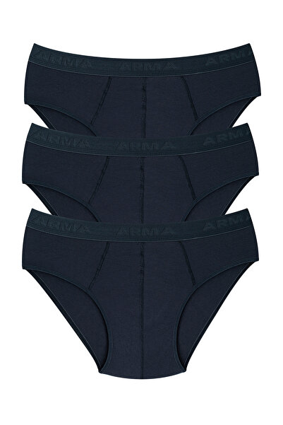 X MODAL Men's Bamboo Slip Panties Plain Smoked 3 Pack