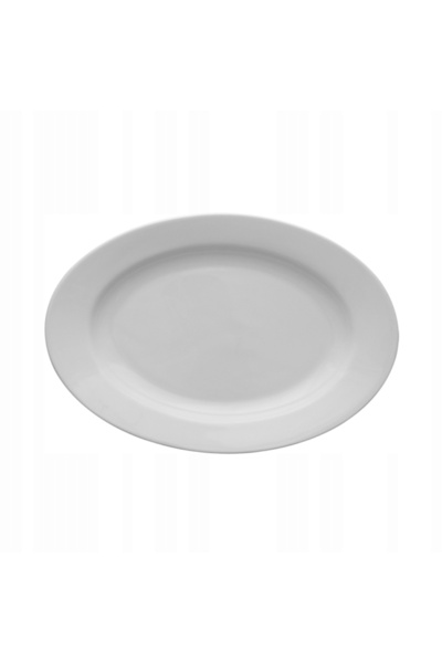 NO BRAND LUBIANA KASZUB OVALĂ SEMILUNĂ 33 CM DEK. 000E ALB