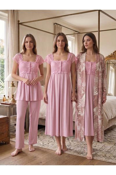 by İGP Maternity Cotton Pajamas Nightgown Set, Set of 4