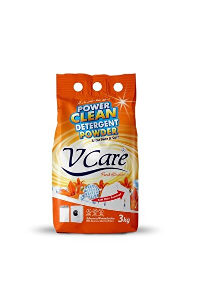 Generic Brand V Care Detergent Powder 3kg - Advanced Cleaning Formula with Fr...