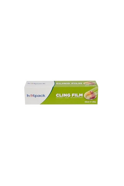 Generic Brand Hotpack Cling Film - 307 meter long, 30cm wide (12-inch) | Clea...