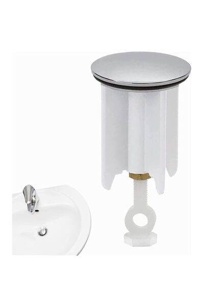 Generic Brand Joyzzz Pop Up Sink Plug, Premium Brass Retractable Stopper, Lar...
