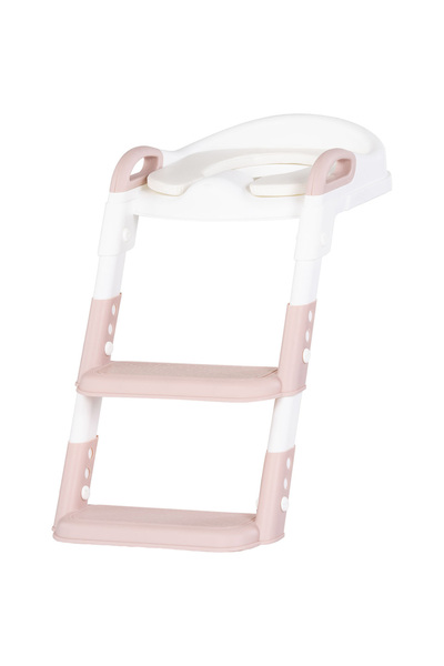 Chipolino Reductor toaleta cu scara Kiddy pink