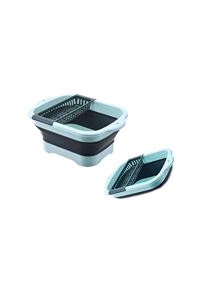 Generic Tazweeq Collapsible Dish Basin with Drain Plug, 11L Multiuse Foldable...