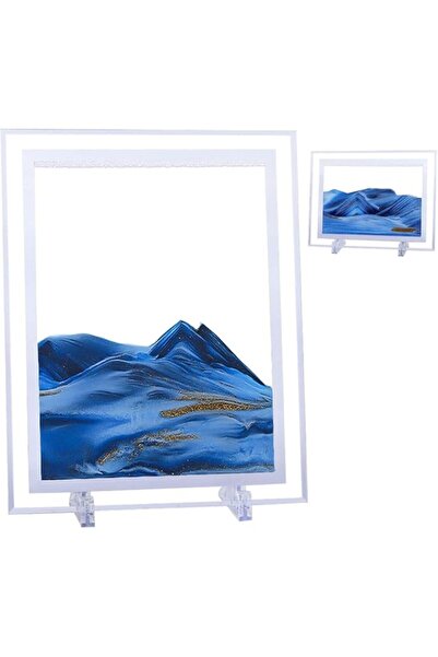 Generic Brand Rubik 3D Moving Sand Art Picture Frame, Glass Deep Sea Sandscap...