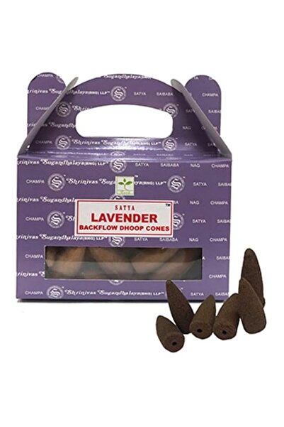 Generic Brand Satya Lavender Backflow Dhoop Cones, 24 Cones Pack, Aromatherap...
