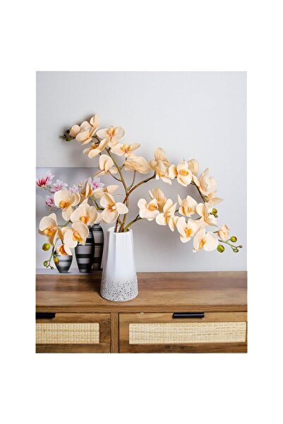 Generic YATAI Pack of 4 Artificial Orchid Flowers, Lifelike Silk Orchid Plant...