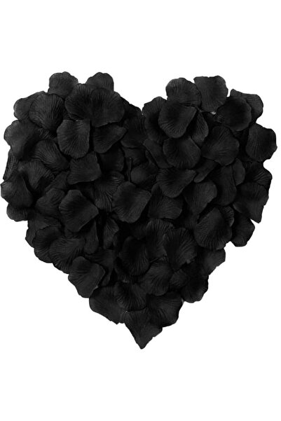 Generic LZXD 1000 Pieces Black Artificial Silk Rose Petals Flower Decoration ...