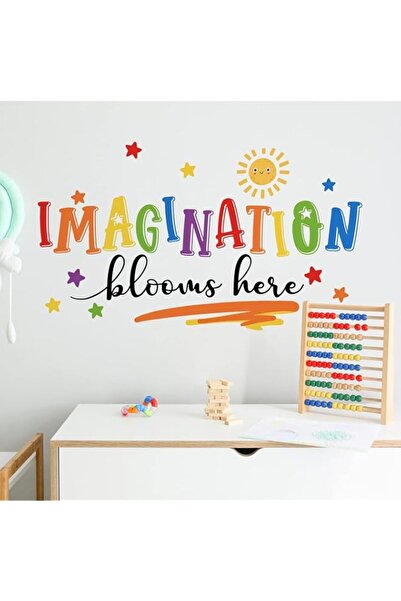 Generic Brand ARS® Imagination Blooms Here Kids Playroom Classroom Wall Decal...