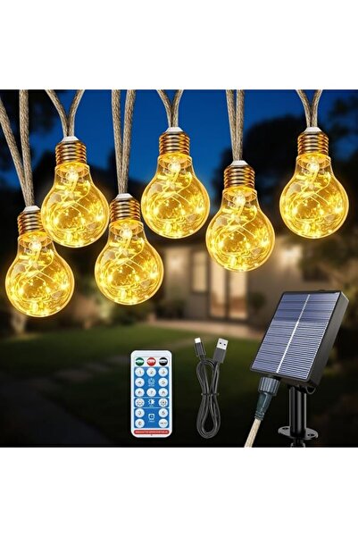 Generic Brand Solar String Lights 12.5M with 20 Bulbs, Natural Jute Rope | 8 ...
