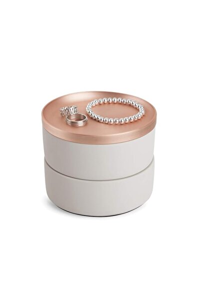 Generic Brand Umbra Tesora Jewelry Box, Two-Tier Resin Storage Container with...