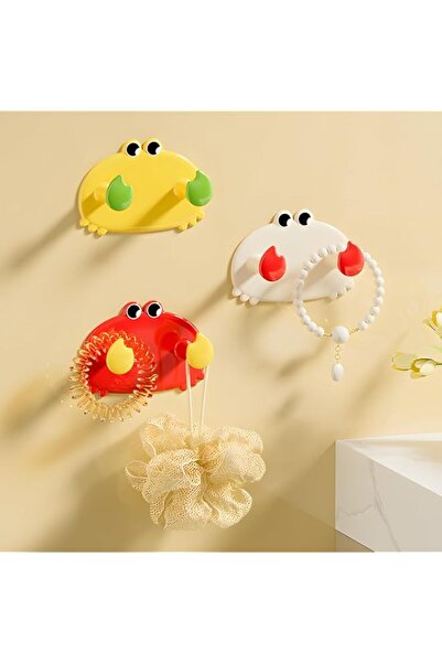 Generic Bukela 3PCS Adhesive Hooks Crab Shaped Fun Key Holder No Drill Ultra ...