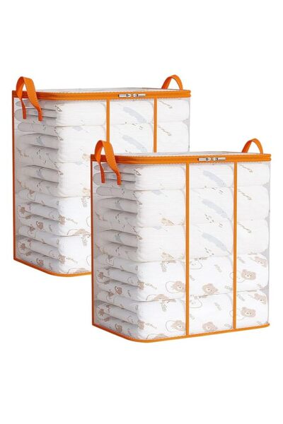 Generic Clear Clothes Storage Bags,2 Pack Comforter Storage Bags, Under Bed S...