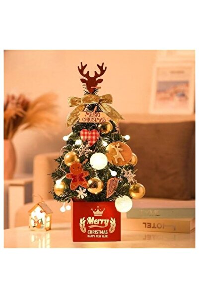 Generic Brand LAJUU Desktop Christmas Tree for Office Home Decors DIY 17.7"/4...