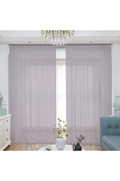Generic ABCHOME Sheer Curtains Inches Long Window Sheer Curtain 2 Panels Shee...