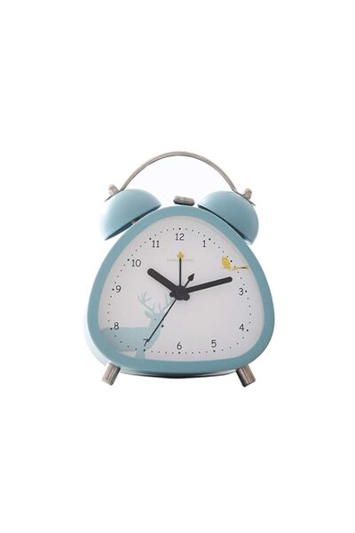 Generic Brand S.W.H SWHONG Twin Bell Alarm Clocks for Kids, Cute Triangel Elk...