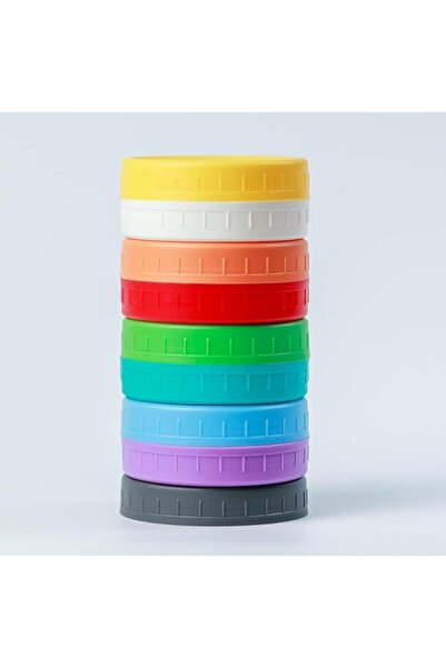 Generic Bukela 9 Wide Mouth Mason Jar Lids With Silicone Ring, Thickened Leak...