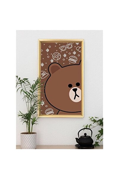 Generic Brand 'Bear' Digitally Printed Wall Poster with Photo Frame by Spoil ...