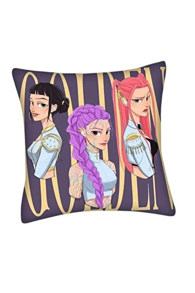 Generic Decorative Anime Throw Pillow Cover, 45.72 x 45.72 cm, Navy Blue with...