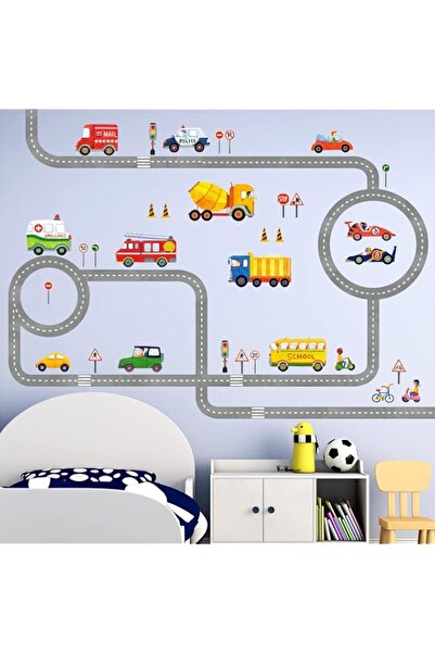 Generic Brand BPA® The Road and Cars Kids Wall Decals Wall Stickers Peel and ...