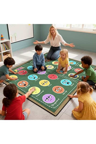 Generic Brand Classroom Rug Elementary 150x200CM for Playroom, Educational Sm...