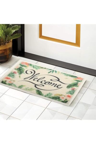 Generic Brand Kitchenette Welcome Printed Doormat, 45 x 70 cm Size, Multicolor