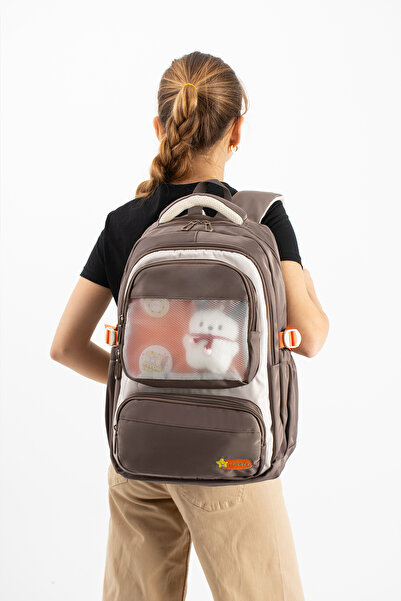 ventis qualty – School Bag Waterproof Clinker Fabric Unisex Backpack Model (1g)