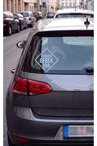 beytuning 3D Sticker Arabada Bebek Var Sticker Etiket Çıkartma Pc Laptop Arab...