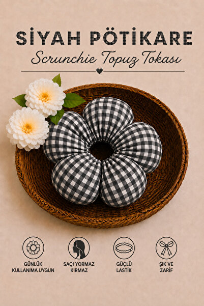 Hophera Pötikare Scrunchie Bun Clip Strong Elastic Hair Clip