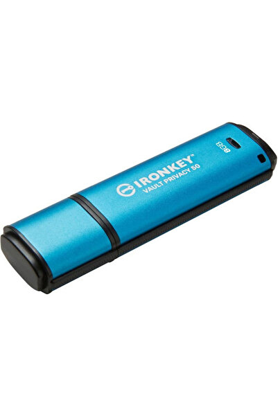 Kingston IronKey Vault Privacy 50 128GB USB 3.2 Στικάκι με σύνδεση USB-C Μπλε