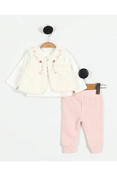 Egelite Baby Girl Plush Vest, 3-Piece Seasonal Stylish 1-2-3 Year Old Stylish...